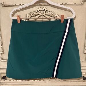 Vineyard Vines Green Mini Skirt with Navy Stripe